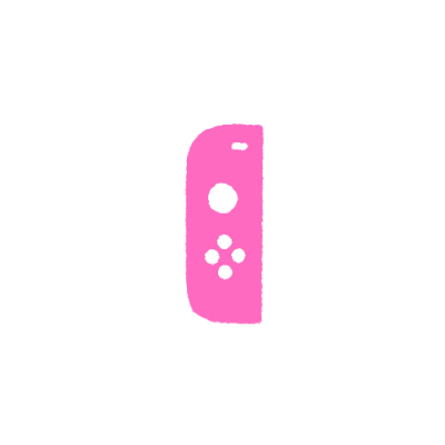 pink joycon white L